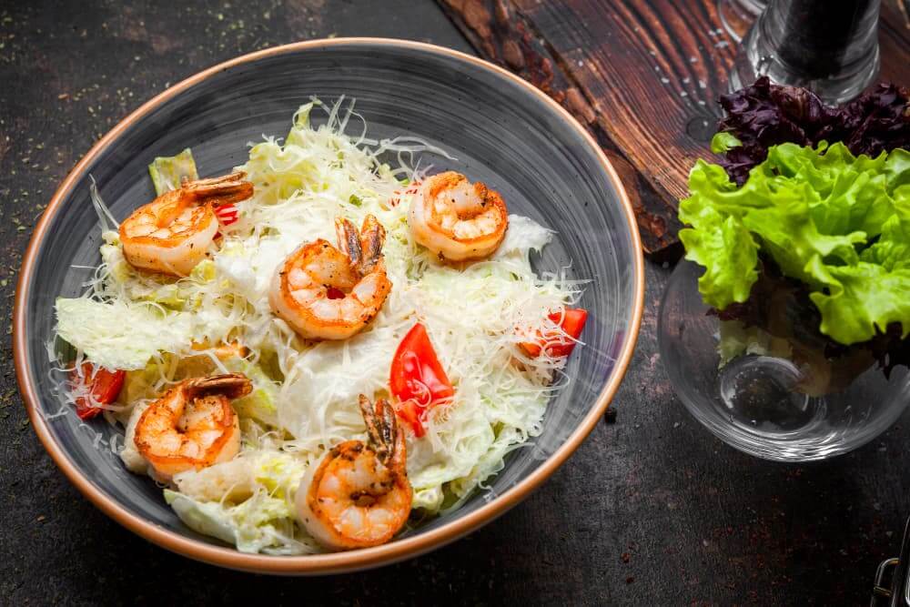 Cauliflower Rice and Stir-fry Shrimp