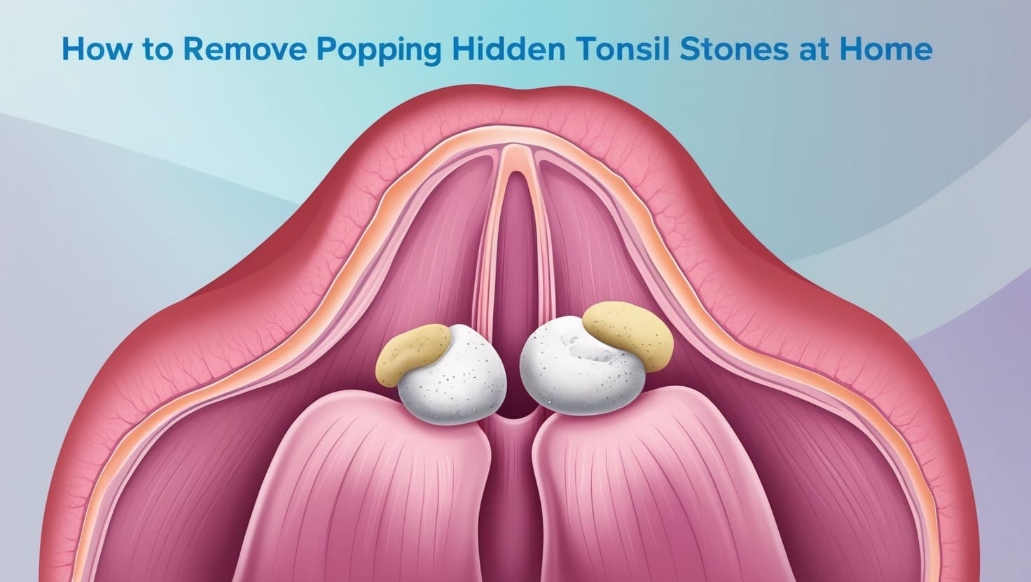 How to remove popping hidden tonsil stones at home