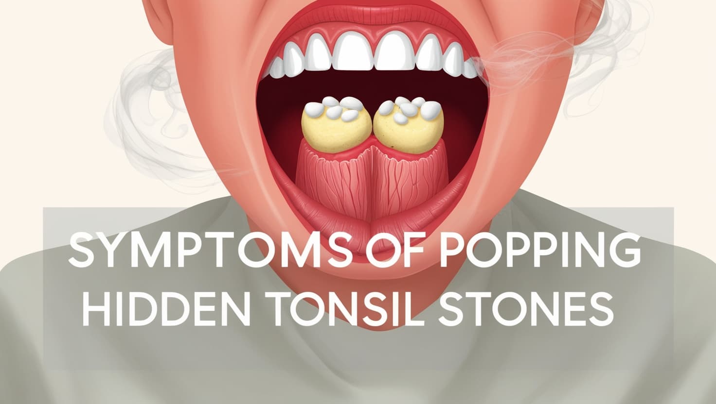 Symptoms of popping hidden tonsil stones